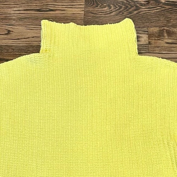 Free People Yellow Oversized Chunky Shaker Sweater - Picture 4 of 8